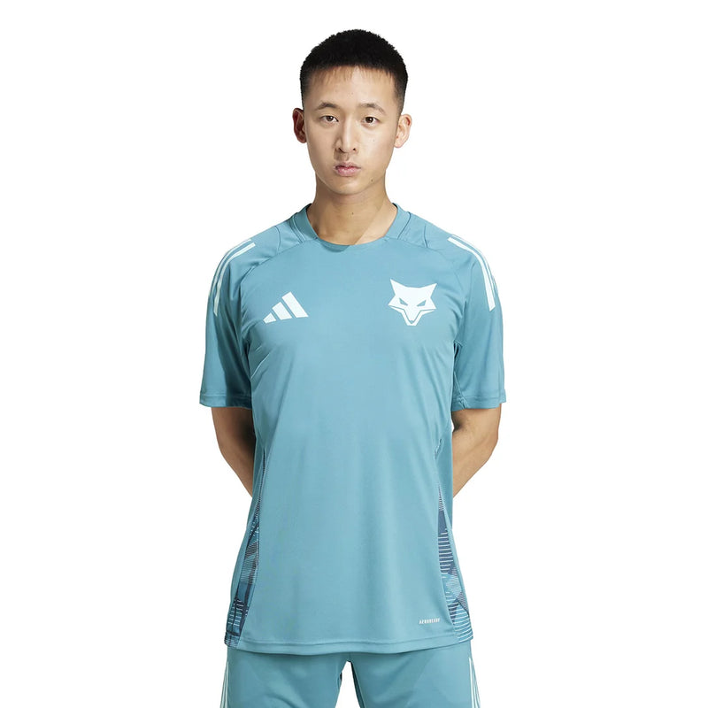 Camisa 25/26 Treino Masculina - Azul Turquesa+Branco